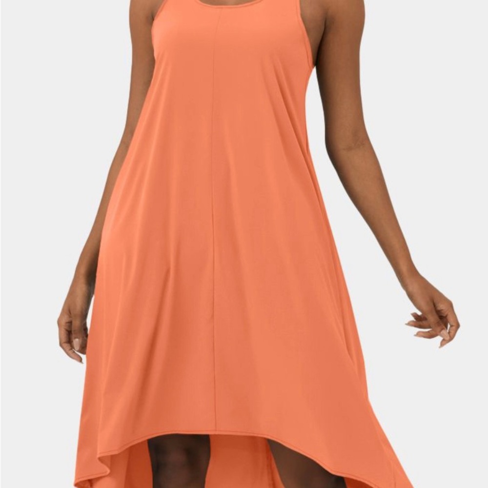 Halara Breezeful Racerback Flowy High Low Midi Casual Dress Large - Picture 3 of 6
